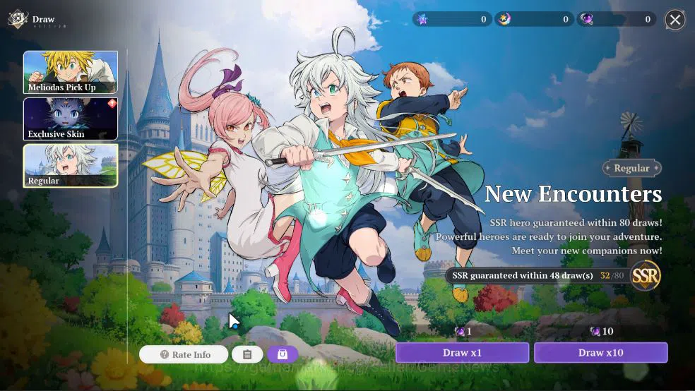 The Seven Deadly Sins: Origin Accounts [EU] Fresh Starter Lv 2 | 2 SSR | Meliodas, Guila, image 5