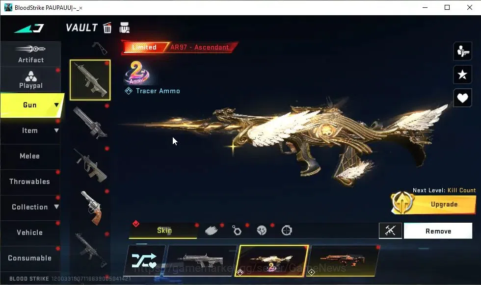 Blood Strike Accounts ASIA|ETERNAL Uzi-Scorpius Lv2|13 ULTRA|Collab 7DS[ image 12