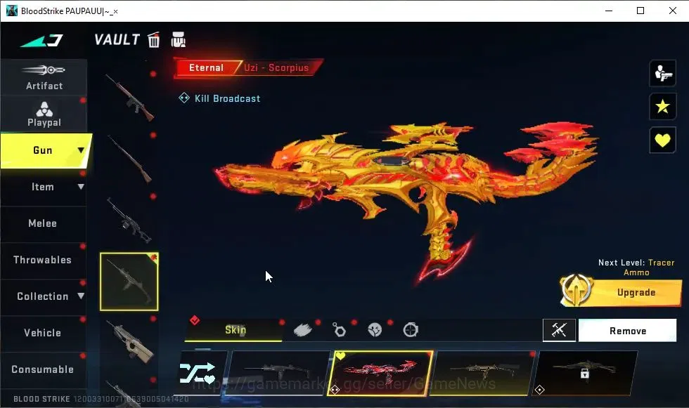 Blood Strike Accounts ASIA|ETERNAL Uzi-Scorpius Lv2|13 ULTRA|Collab 7DS[ image 6