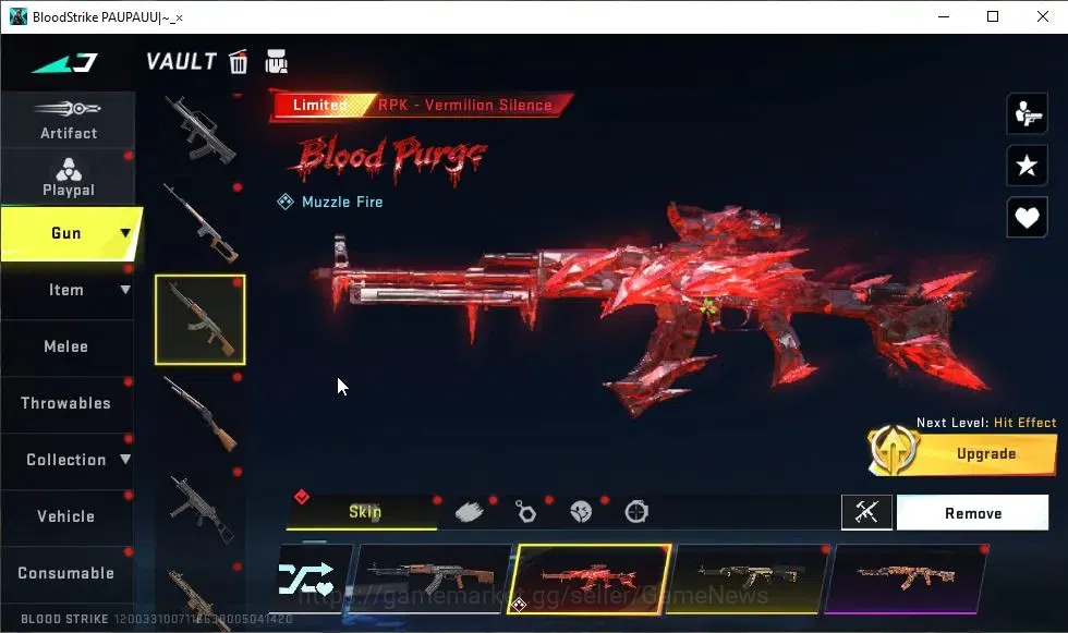 Blood Strike Accounts ASIA|ETERNAL Uzi-Scorpius Lv2|13 ULTRA|Collab 7DS[ image 8