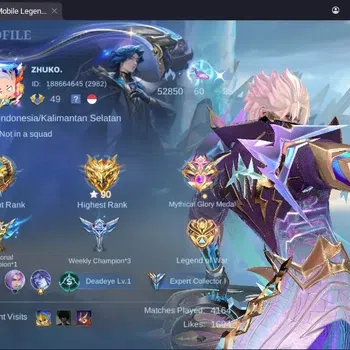 Mobile Legends: Bang Bang Accounts Collector Global |Hero 109|Skin 195|Expert|KOFAurora|Transfomers Roger|LBox Ruby,Lunox|LB
