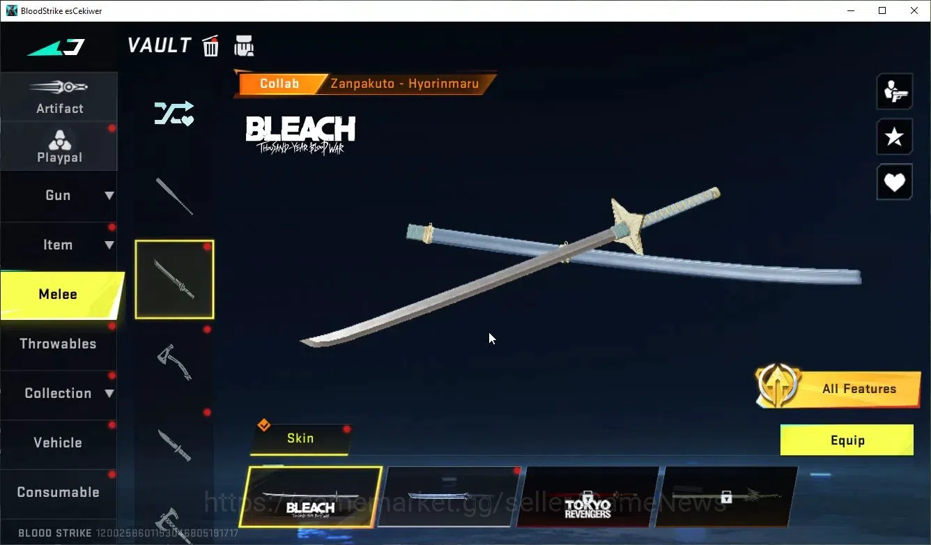 Blood Strike Accounts ASIA|ETERNAL[ZERO-Odashadow,Desert Eagle-Scorpius] image 16