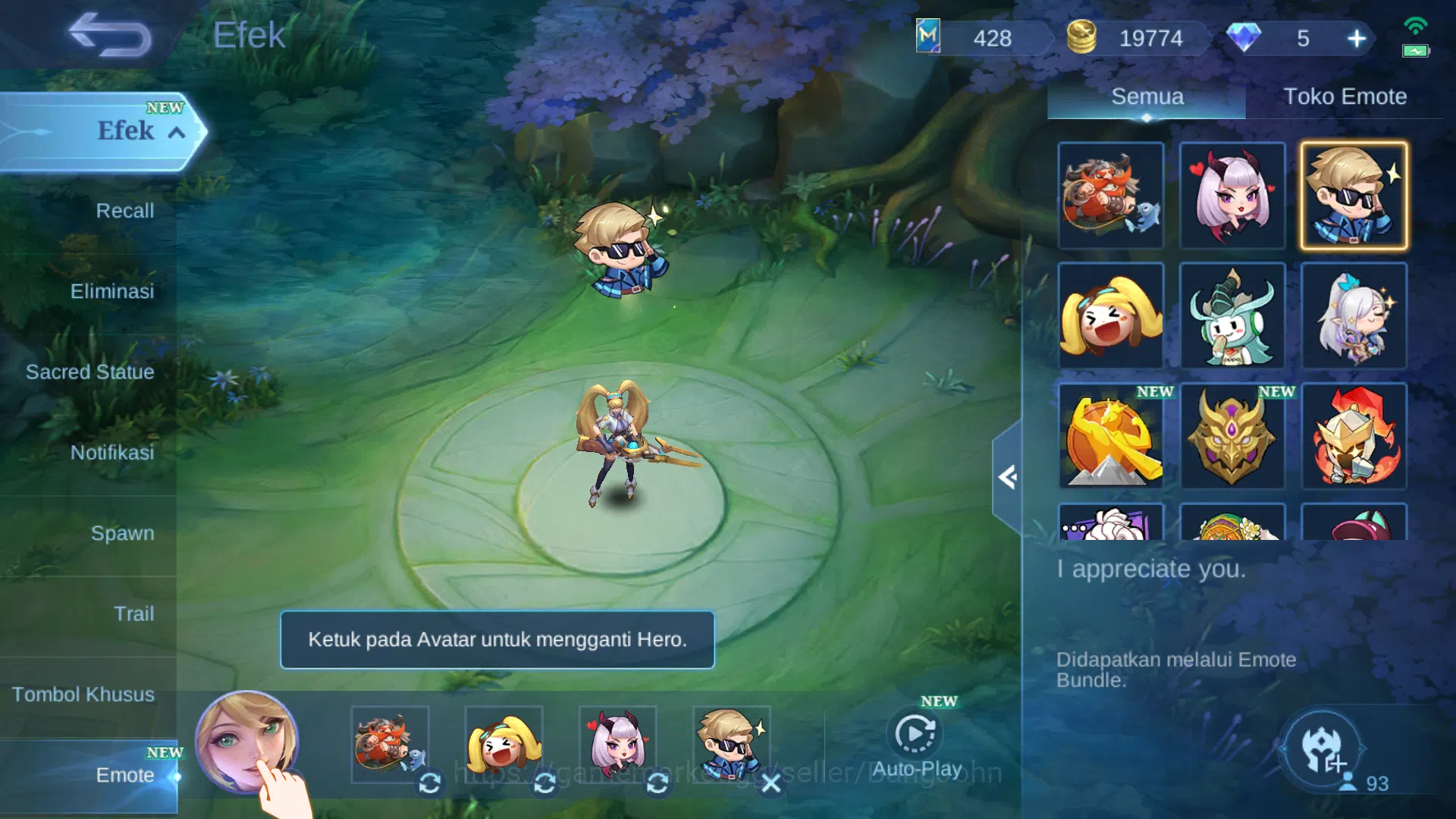 Mobile Legends: Bang Bang Accounts Others Hero 93 | Skin 134 | KOF Karina | Saber Cyclops, Saber | Epic Roger, Harley 14