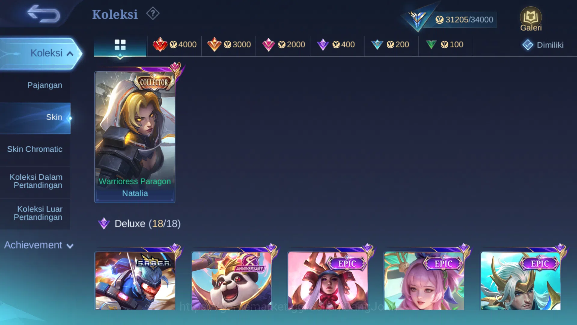 Mobile Legends: Bang Bang Accounts Others Hero 93 | Skin 134 | KOF Karina | Saber Cyclops, Saber | Epic Roger, Harley 3