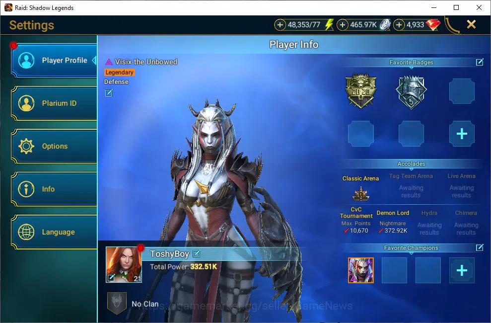 Raid: Shadow Legends Accounts Lv22 362K Power|4,9K Gems|1 Mythical (Toshiro)|17  image 2