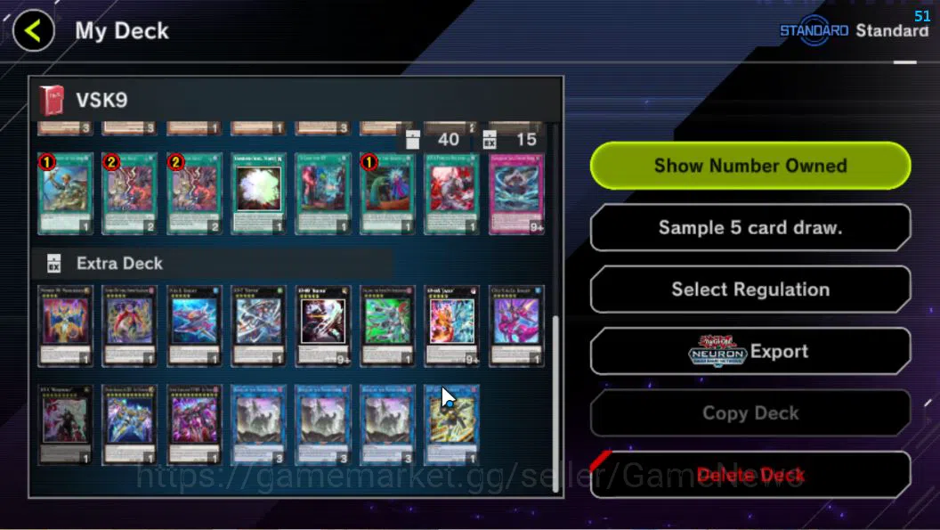 Yu-Gi-Oh! Master Duel Accounts Lv 18 | 20 Deck |RadiantTyphoon, VSK9,Dracotail,Do image 5