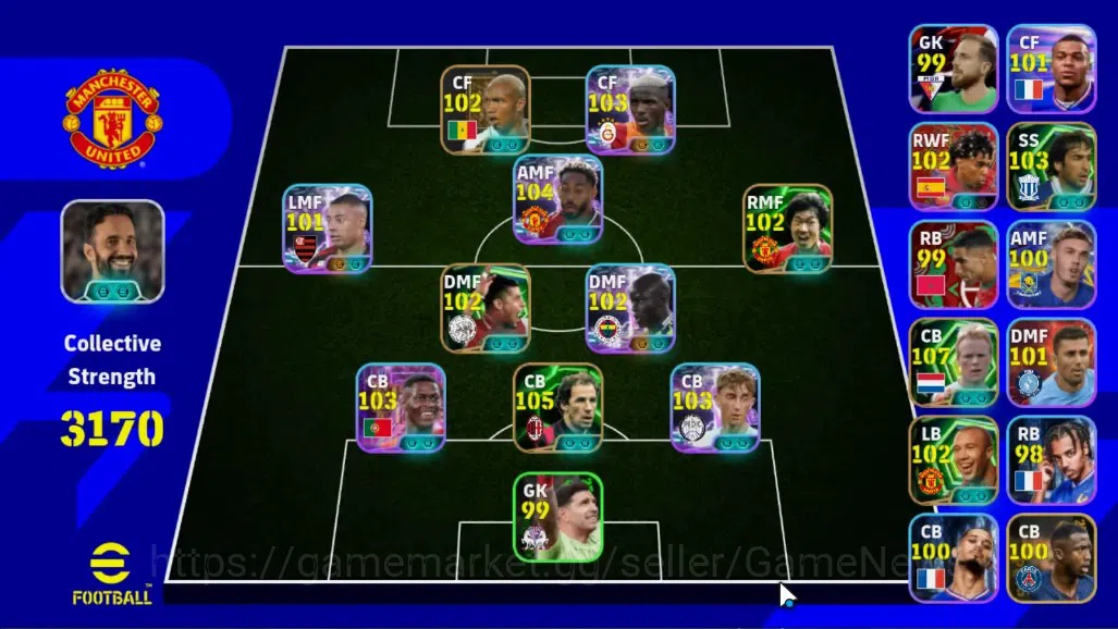 eFootball Accounts Legends & Iconic Players Android|500 Coin|11 Epic R.Koeman,Baresi,Rijkaard,Park 1