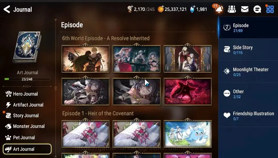 Epic Seven Accounts Global|New Era|UnVerif|5 ML(Salome,Harsetti,Straze image 11