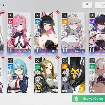 Chaos Zero Nightmare Accounts Global|Lv55|5 SSR (SerenielM2+Sign,Olga,Tenebria,Rita,Chizuru)|2