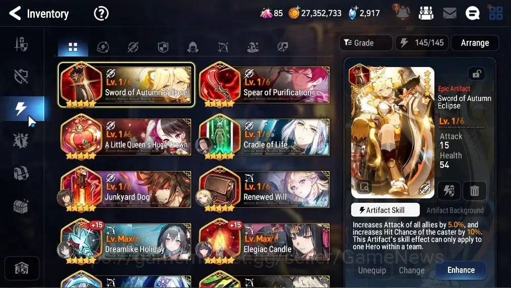Epic Seven Accounts Asia Verif|15 ML(Spirit Eye Celine,Falen Cecilia,H image 18