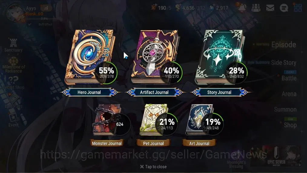 Epic Seven Accounts Asia Verif|15 ML(Spirit Eye Celine,Falen Cecilia,H image 4