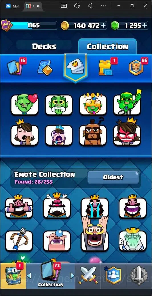 Clash Royale Accounts High-End Global |CL 1165|KTL 13|Trophy 8217|119 Cards|6 Champ|7 Evo|4 Hero|Arena 21|1295 Gems|140K 15
