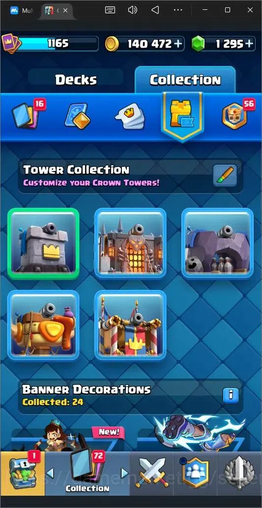 Clash Royale Accounts High-End Global |CL 1165|KTL 13|Trophy 8217|119 Cards|6 Champ|7 Evo|4 Hero|Arena 21|1295 Gems|140K 16