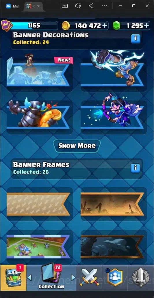 Clash Royale Accounts High-End Global |CL 1165|KTL 13|Trophy 8217|119 Cards|6 Champ|7 Evo|4 Hero|Arena 21|1295 Gems|140K 17