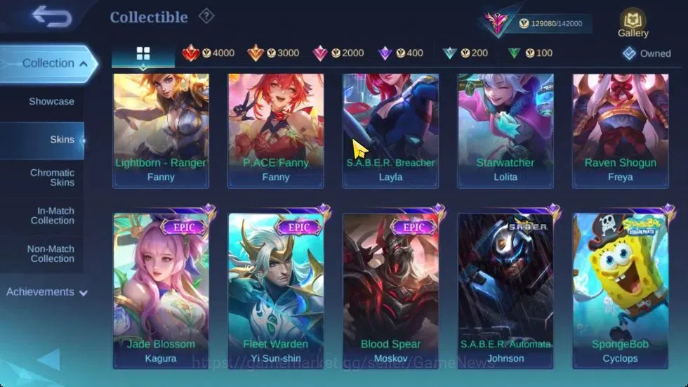 Mobile Legends: Bang Bang Accounts Collector Hero 133|Skin 412|Highest Imo 104|Legend Franco|Harith HxH,(YSS,Nata) CC,Layla 11