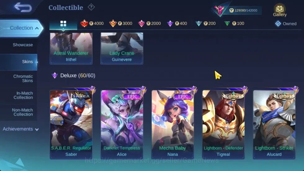 Mobile Legends: Bang Bang Accounts Collector Hero 133|Skin 412|Highest Imo 104|Legend Franco|Harith HxH,(YSS,Nata) CC,Layla 9
