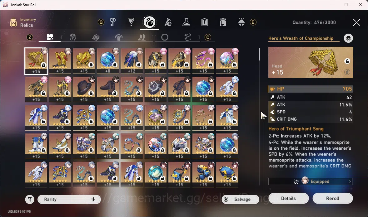 Honkai Star Rail Accounts ASIA | TL 67 | Dan heng, Yao guang, Sparkle,Cyrene image 7