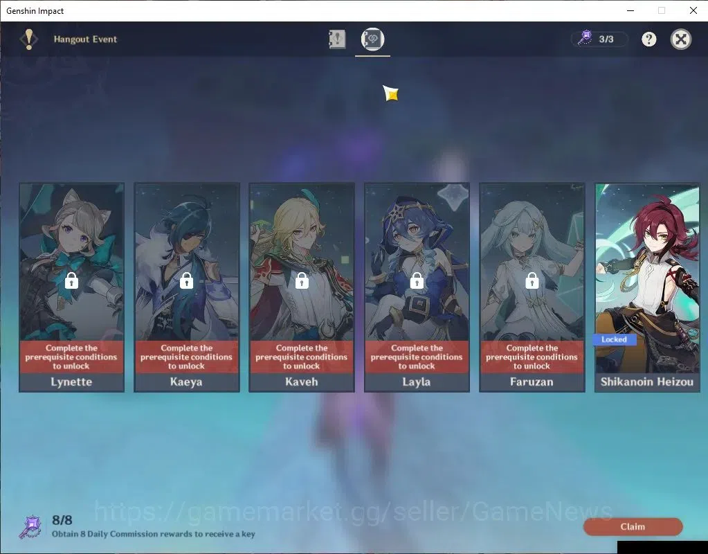 Genshin Impact Accounts ASIA|AR 55|8 Limited+5(*5Weapon)|Raiden+Sign,Kazuh image 13
