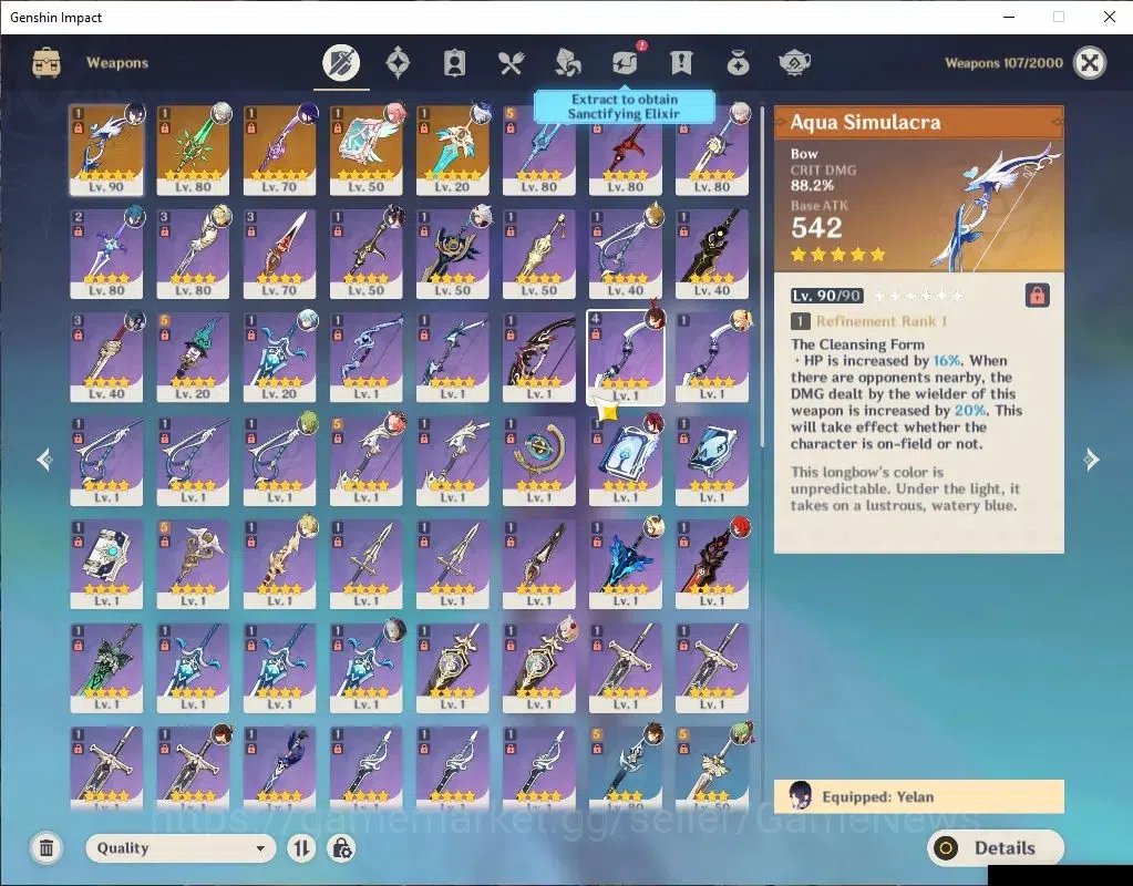 Genshin Impact Accounts ASIA|AR 55|8 Limited+5(*5Weapon)|Raiden+Sign,Kazuh image 5