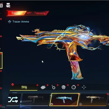Blood Strike Accounts Collab Skin Asia|Eternal MP7 TideSong Lv3+Ultra Melee Staff|Collab AOT Female Titan,M4A1