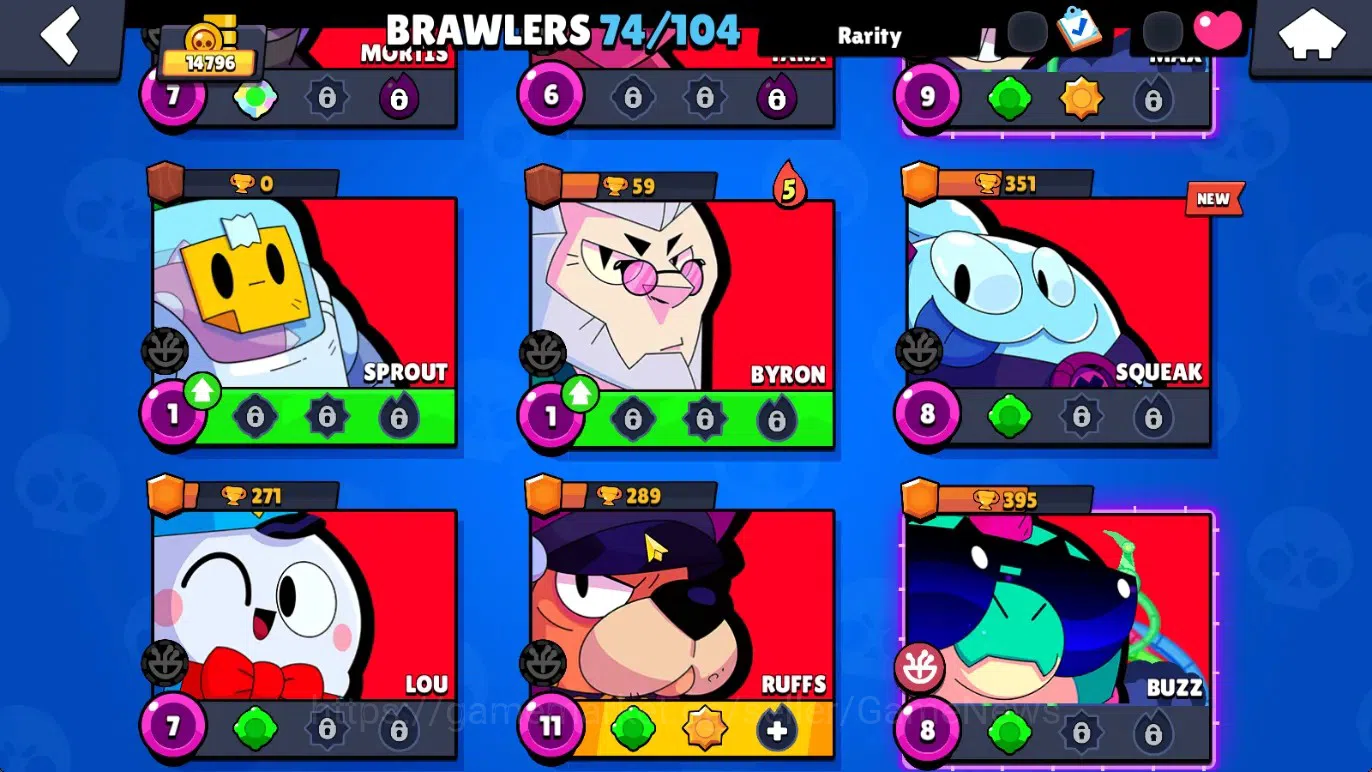 Brawl Stars Accounts 14796 Trophy|74 Brawlers 14 Max|174 Skin|2 HyperCh(Mecha Rose P,Scratcher Poco),2 Legend,10 14