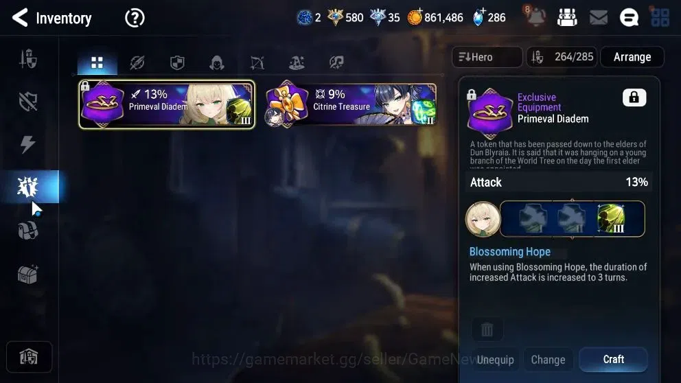 Epic Seven Accounts High-End Global UnVerif|NewEra|13 ML(Salome,RnL,Zio,Belina,LC Bellona,AB 18