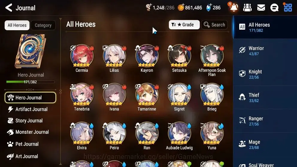 Epic Seven Accounts High-End Global UnVerif|NewEra|13 ML(Salome,RnL,Zio,Belina,LC Bellona,AB 7