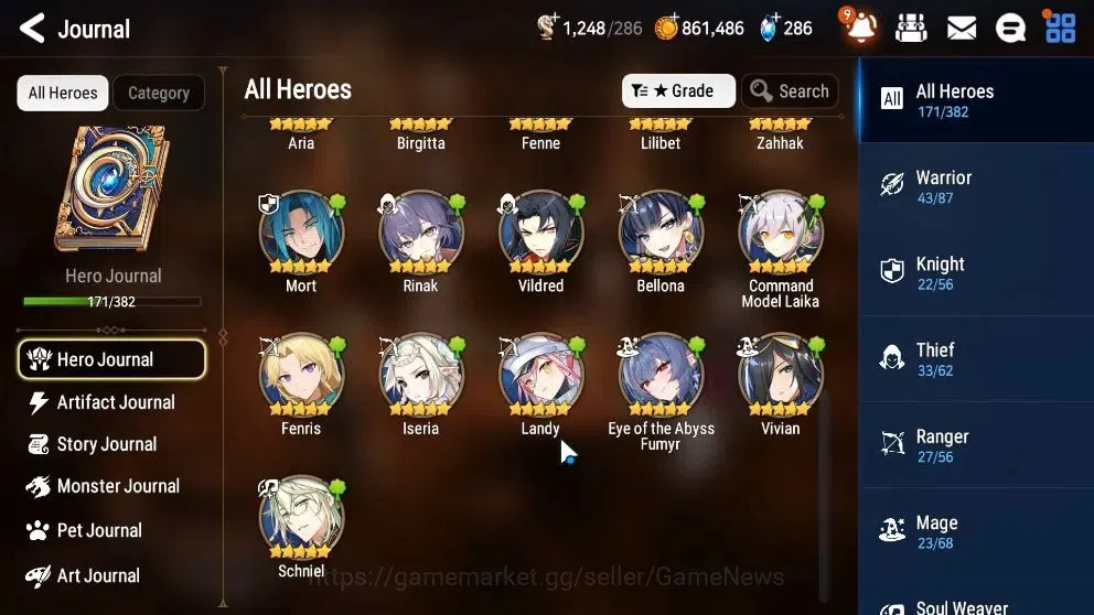 Epic Seven Accounts High-End Global UnVerif|NewEra|13 ML(Salome,RnL,Zio,Belina,LC Bellona,AB 9