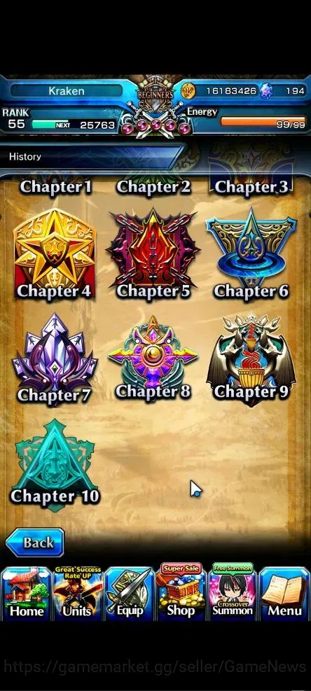 Grand Summoners Accounts Global|Rank 55|194 cc|3 Ascend+3 TW|[Shizu,Bouncin image 10