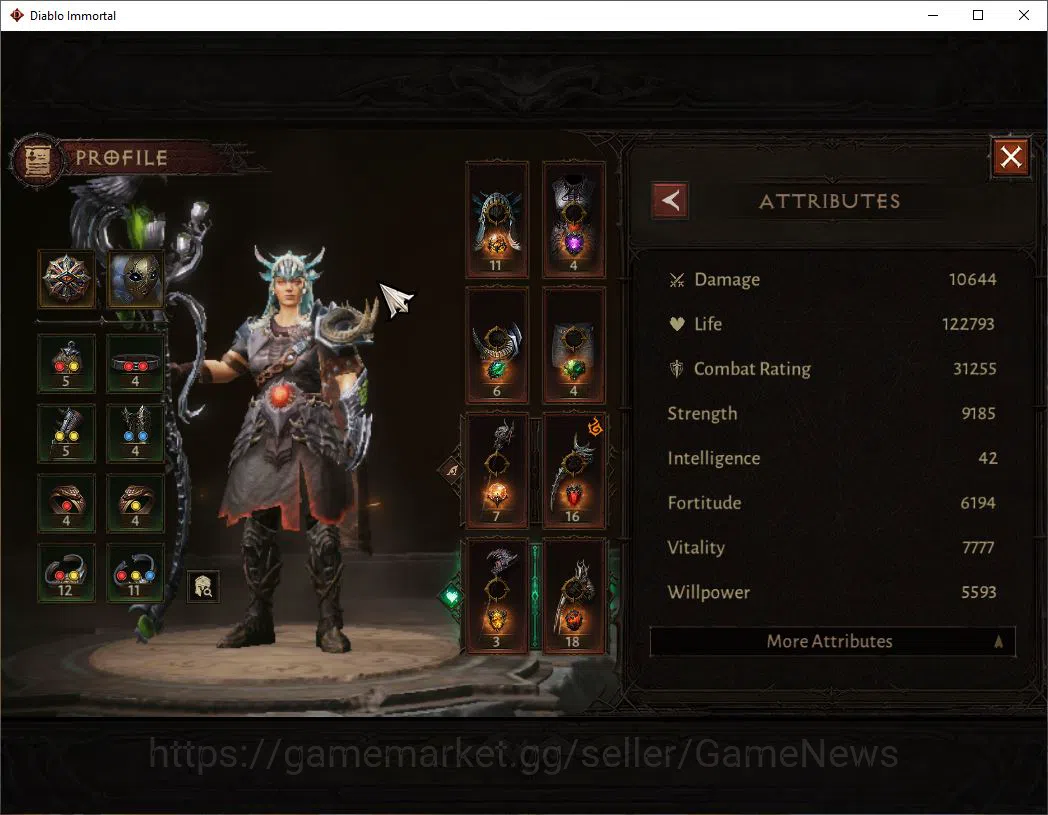 Diablo Immortal Accounts SA-Malah|Lv60(324)|Druid|31k CR|Reso 510|Maledicto image 2