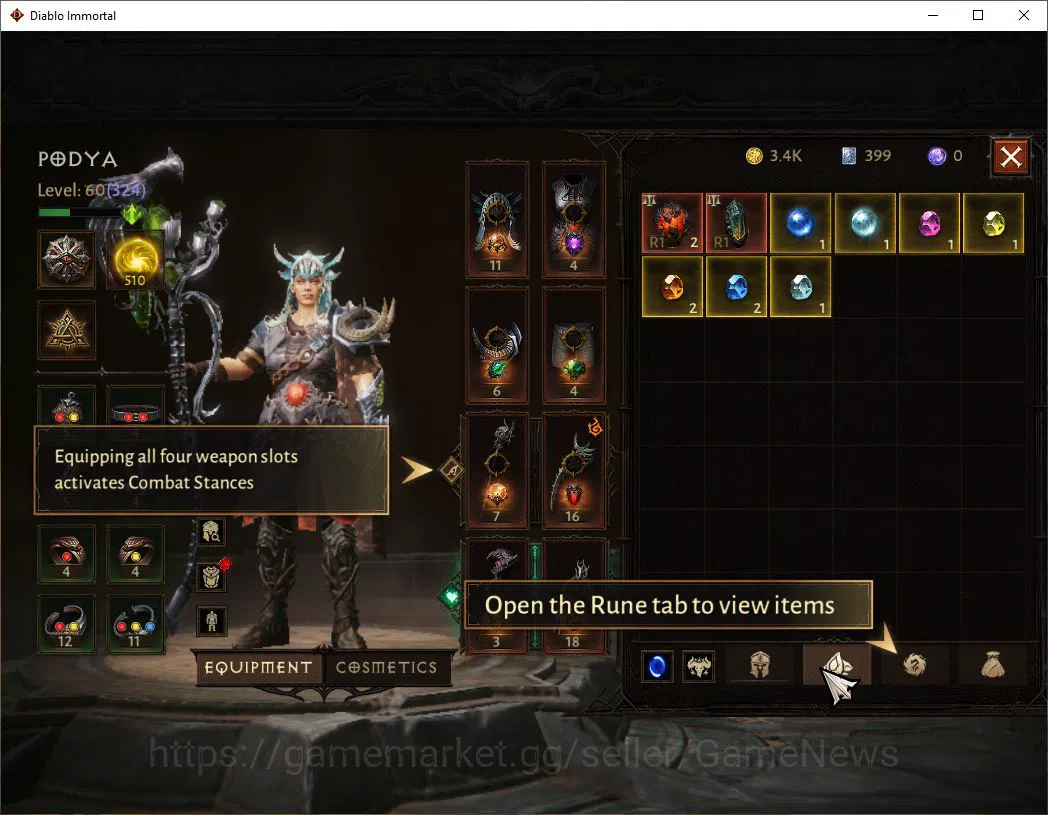 Diablo Immortal Accounts SA-Malah|Lv60(324)|Druid|31k CR|Reso 510|Maledicto image 5