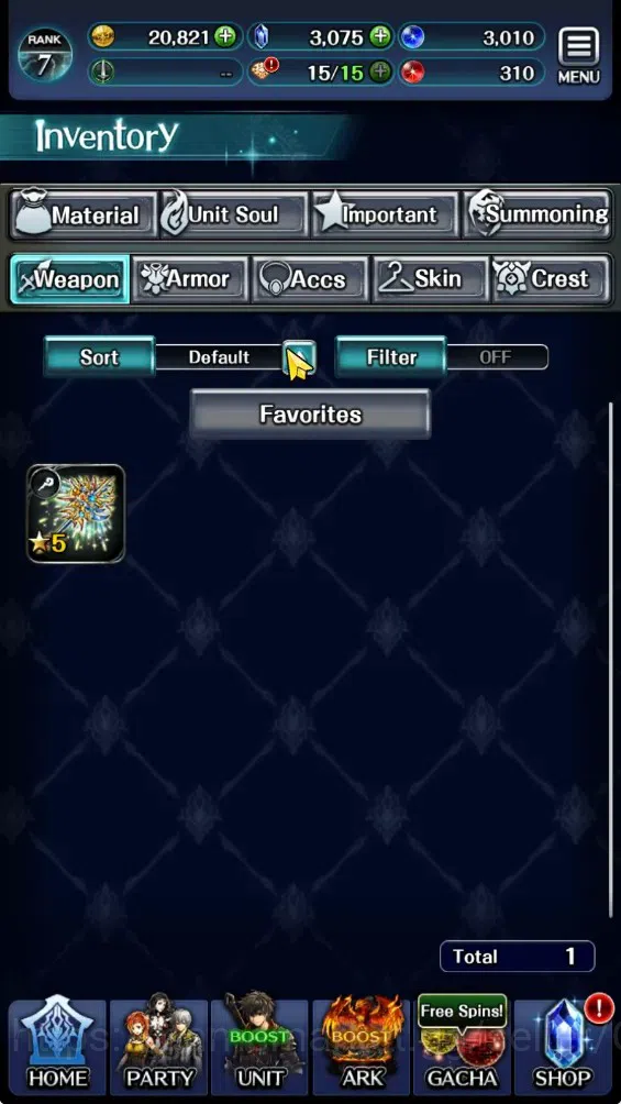 Last Cloudia Accounts GLOBAL|Rank 7|3k Crystal|Collab Brave Frontier (Fi image 12