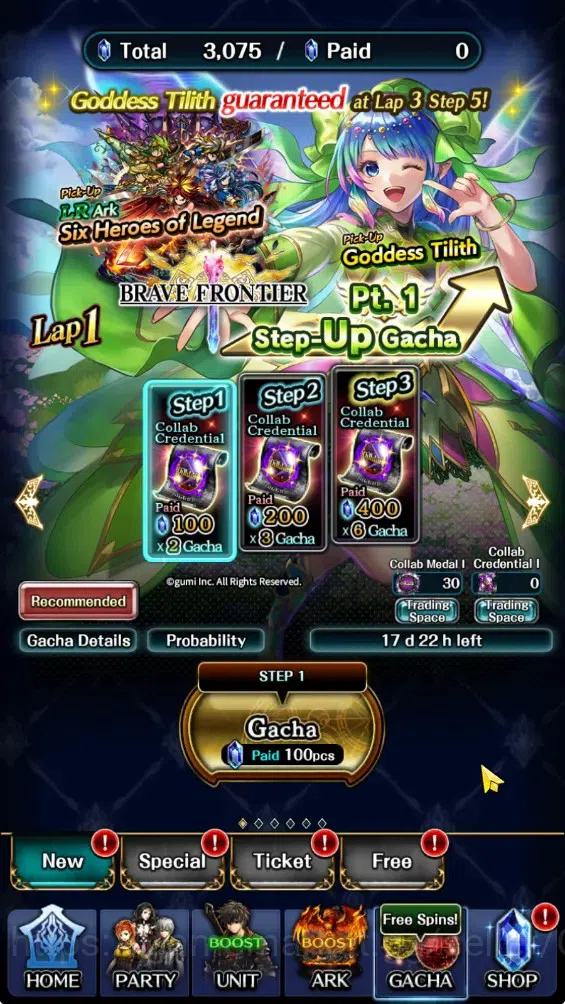 Last Cloudia Accounts GLOBAL|Rank 7|3k Crystal|Collab Brave Frontier (Fi image 8