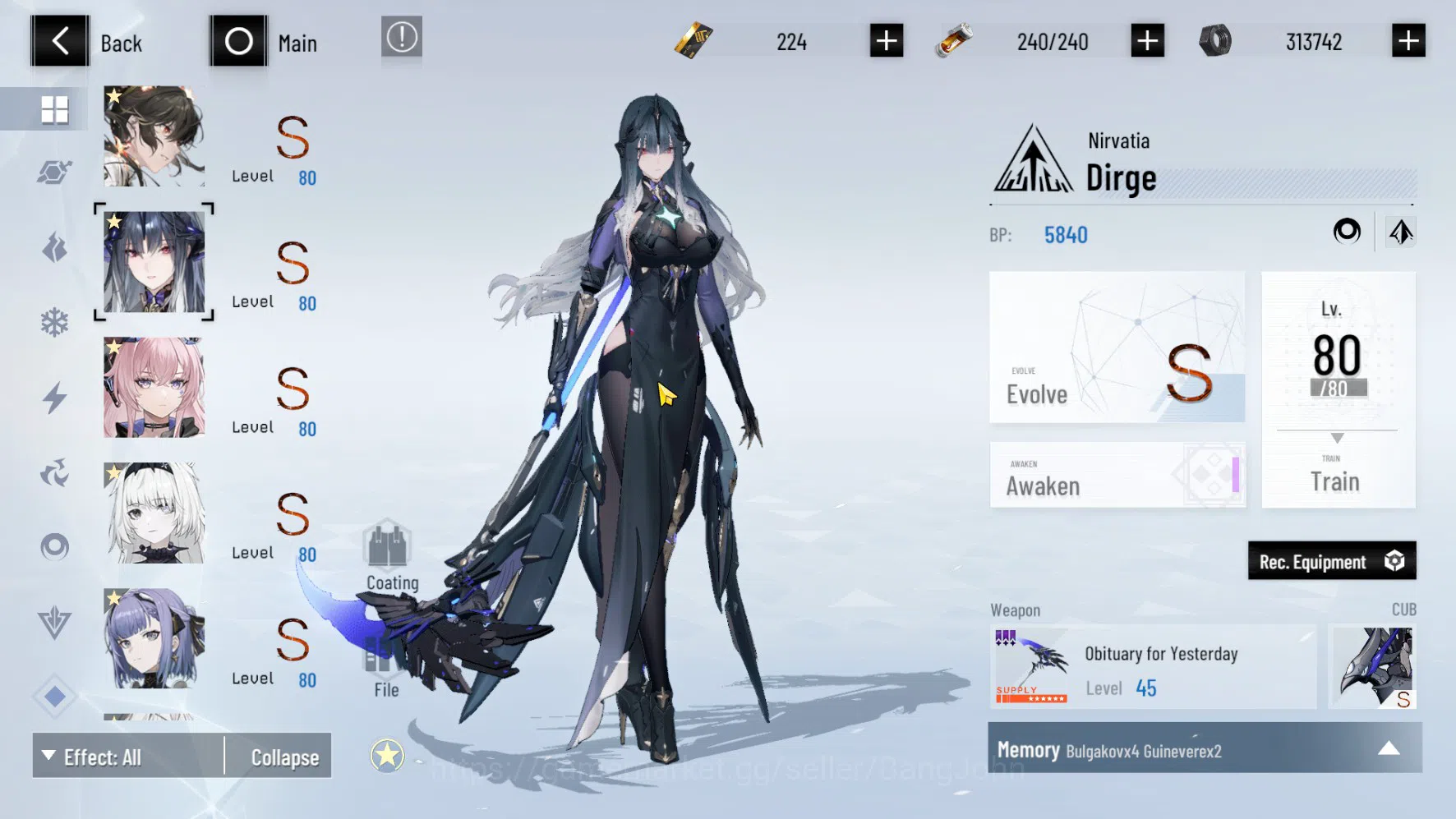 Punishing: Gray Raven Accounts ASIA PACIFIC | LEVEL 89 | Rosetta Sign | Nanami Si image 11