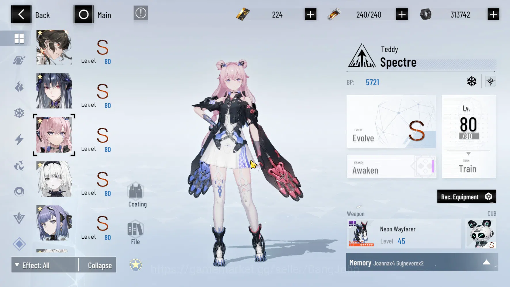 Punishing: Gray Raven Accounts ASIA PACIFIC | LEVEL 89 | Rosetta Sign | Nanami Si image 12