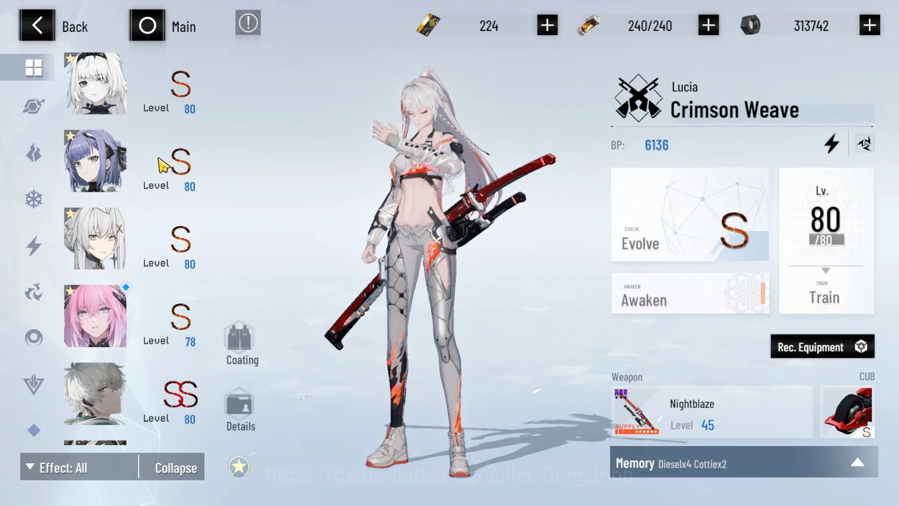 Punishing: Gray Raven Accounts ASIA PACIFIC | LEVEL 89 | Rosetta Sign | Nanami Si image 13