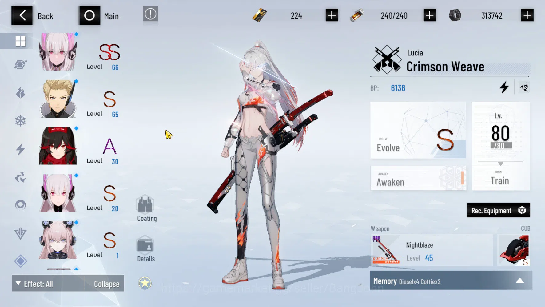 Punishing: Gray Raven Accounts ASIA PACIFIC | LEVEL 89 | Rosetta Sign | Nanami Si image 14