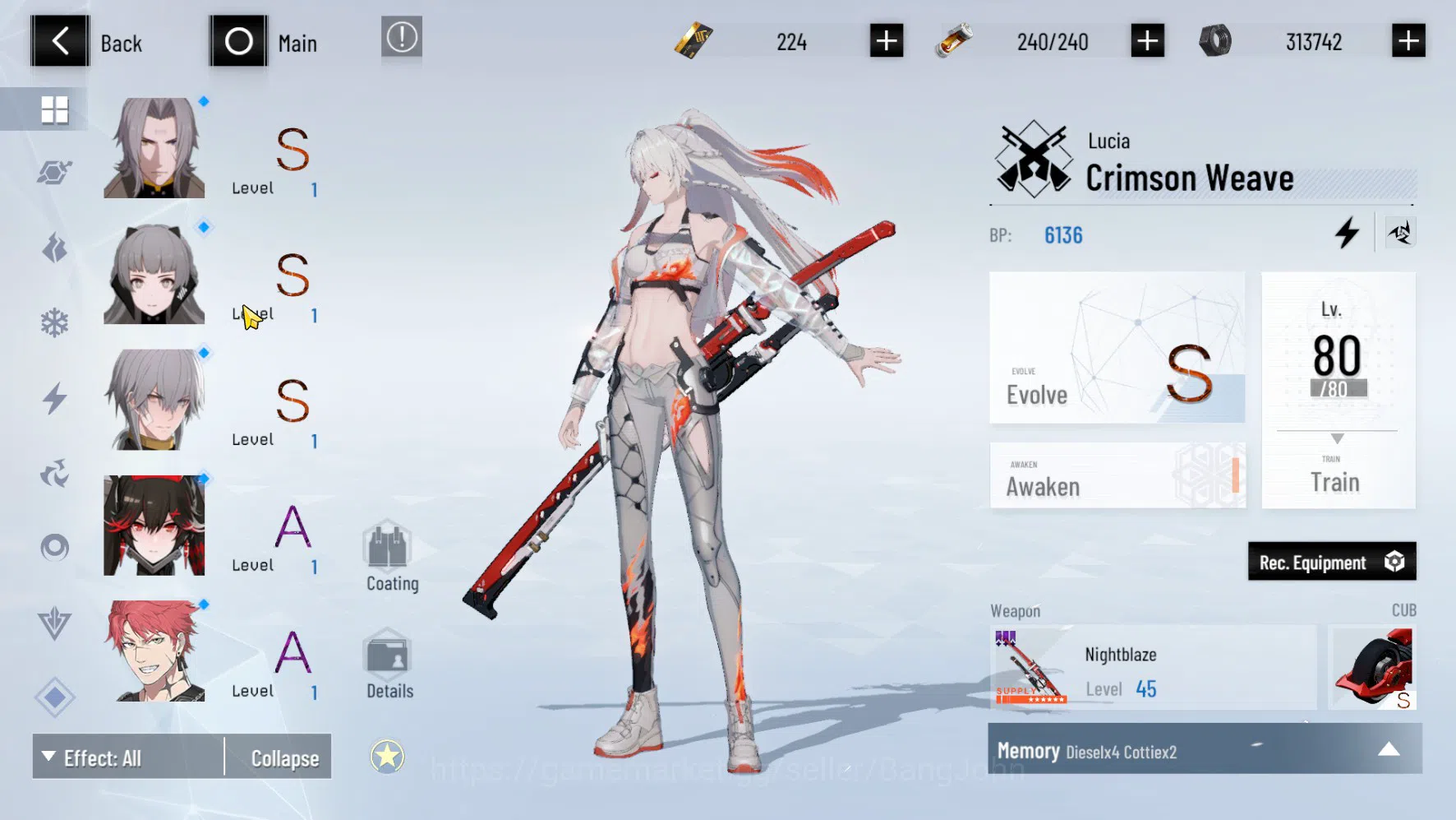 Punishing: Gray Raven Accounts ASIA PACIFIC | LEVEL 89 | Rosetta Sign | Nanami Si image 15