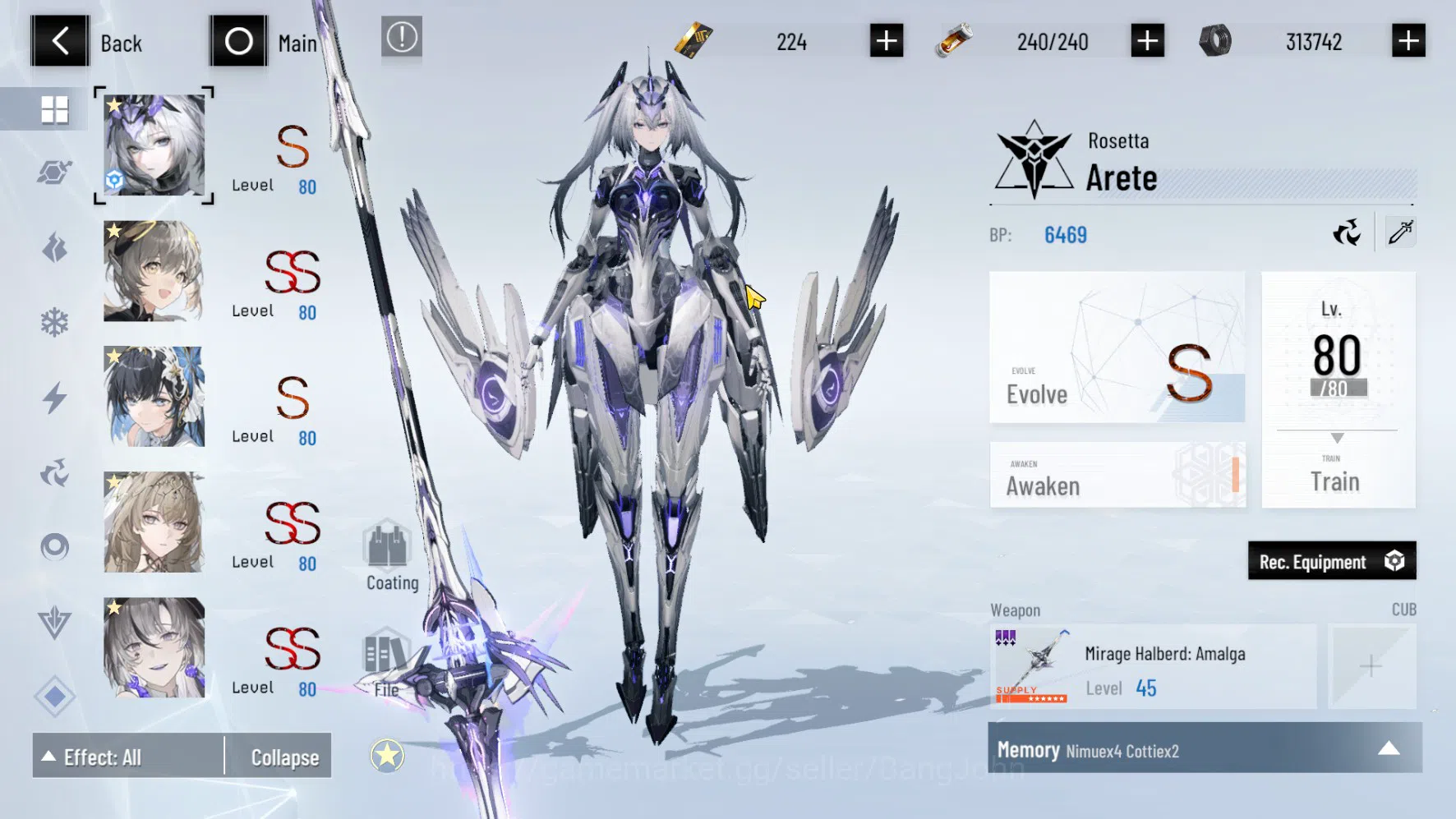 Punishing: Gray Raven Accounts ASIA PACIFIC | LEVEL 89 | Rosetta Sign | Nanami Si image 2