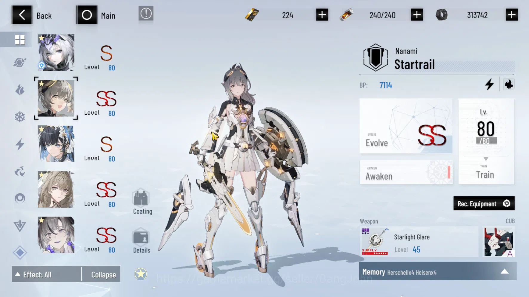 Punishing: Gray Raven Accounts ASIA PACIFIC | LEVEL 89 | Rosetta Sign | Nanami Si image 3