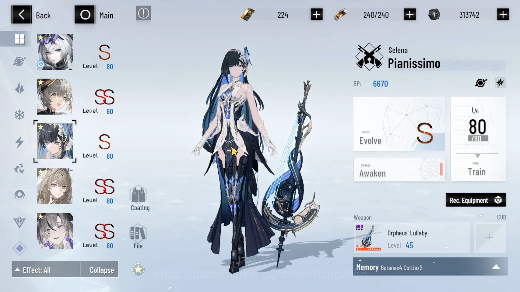 Punishing: Gray Raven Accounts ASIA PACIFIC | LEVEL 89 | Rosetta Sign | Nanami Si image 4