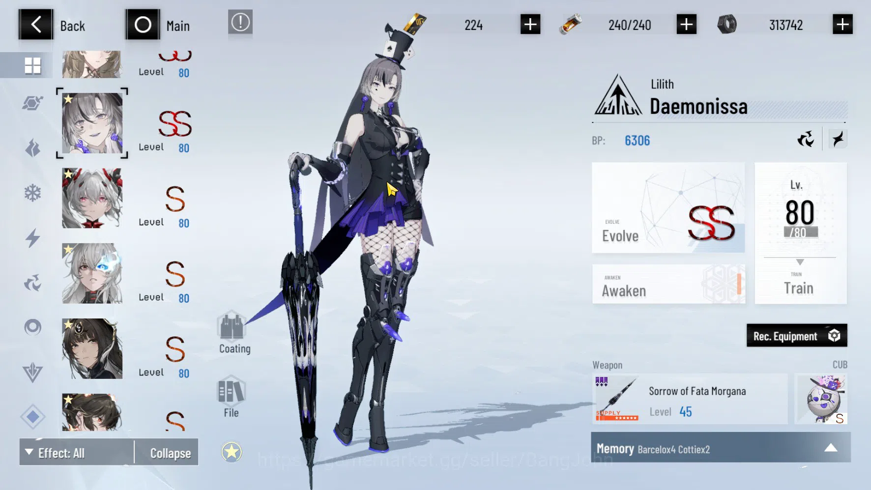 Punishing: Gray Raven Accounts ASIA PACIFIC | LEVEL 89 | Rosetta Sign | Nanami Si image 6