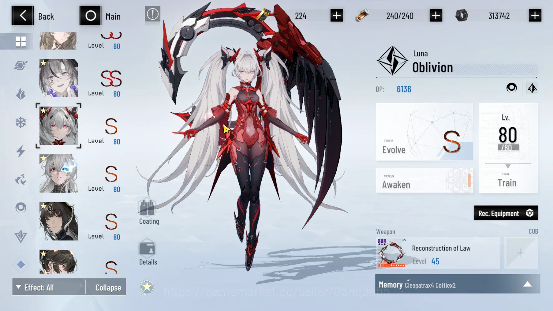 Punishing: Gray Raven Accounts ASIA PACIFIC | LEVEL 89 | Rosetta Sign | Nanami Si image 7