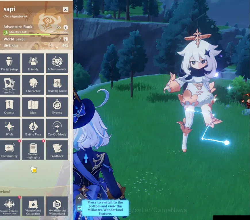 Genshin Impact Accounts ASIA|Free ZZZ|AR 55|7 Limited + 7 (5*Standard)|Ski image 1