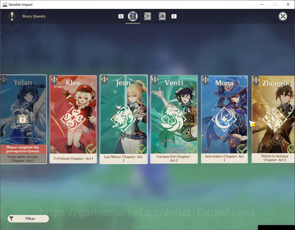 Genshin Impact Accounts ASIA|Free ZZZ|AR 55|7 Limited + 7 (5*Standard)|Ski image 17