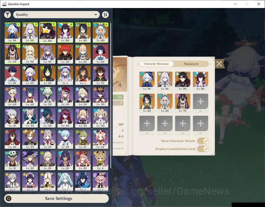 Genshin Impact Accounts ASIA|Free ZZZ|AR 55|7 Limited + 7 (5*Standard)|Ski image 2