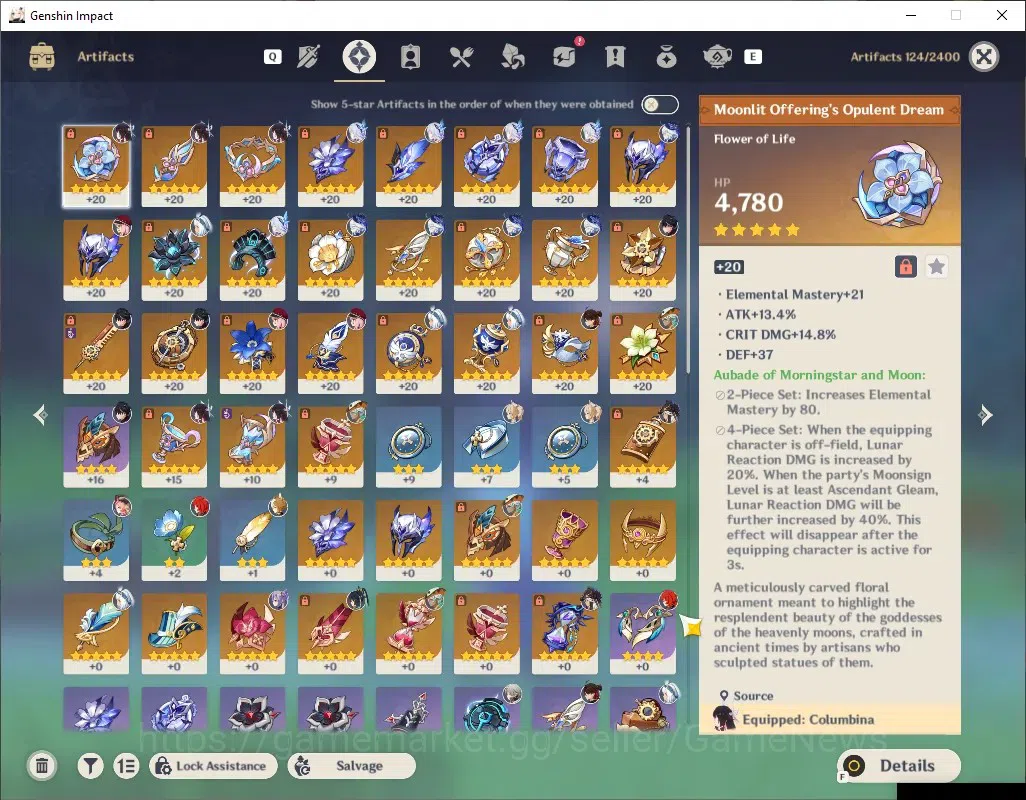 Genshin Impact Accounts ASIA|Free ZZZ|AR 55|7 Limited + 7 (5*Standard)|Ski image 4