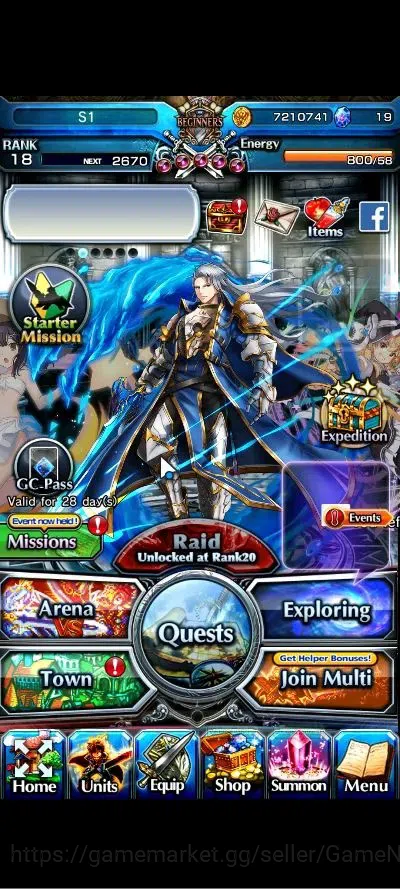 Grand Summoners Accounts Global|Rank 18|19 Ascend+3 TW|(Roy,Jiji,Kirisame)+ image 1