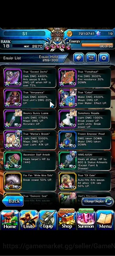 Grand Summoners Accounts Global|Rank 18|19 Ascend+3 TW|(Roy,Jiji,Kirisame)+ image 10