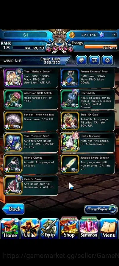 Grand Summoners Accounts Global|Rank 18|19 Ascend+3 TW|(Roy,Jiji,Kirisame)+ image 11